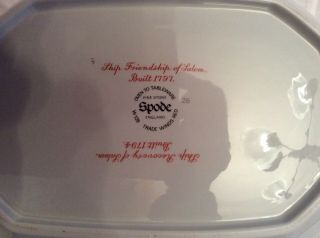 Spode Trade Winds Red Oval Vegetable Serving Dish With Lid 6