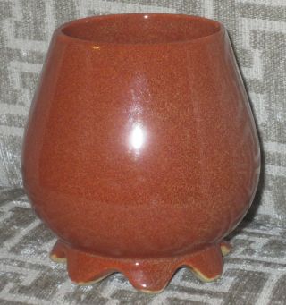 ☆ Flawless Van Briggle Art Pottery Gold Ore Glaze - Footed Vase 1950 