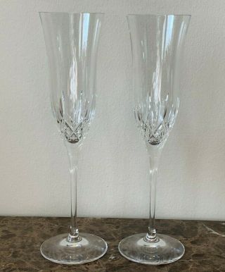 Waterford Crystal Lismore Essence Champagne Flutes Set Of 2