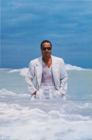 Poster: Tv Actor: Don Johnson - Miami Vice - In Ocean - 15 - 416 Rc3 H