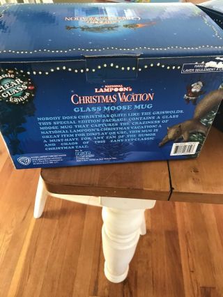 NATIONAL LAMPOON ' S CHRISTMAS VACATION GLASS MOOSE MUG 8 OZ MUG CUP QTY 2 6