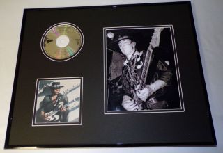 Stevie Ray Vaughan Framed 16x20 Texas Flood Cd & Photo Set