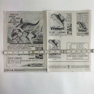 Vintage Pressbook Flipper Movie 1963 MGM Clippings Luke Halpin Kathleen Maguire 7