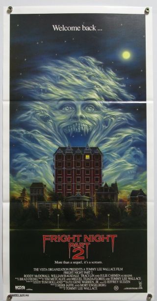 Fright Night Part 2 Roddy Mcdowall Vampire Horror Sequel Aus Daybill 1988