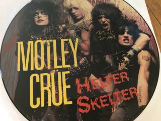 Motley Crue Helter Skelter Autographed Picture Disc