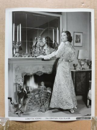 Loretta Young At Home Orig Fashion Portrait Photo By Frank Powolny 1937 Fox