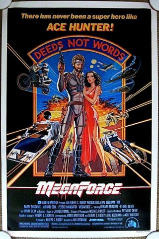 Megaforce Orig.  (1982) 27x41 Movie Poster Barry Bostwick Rolled