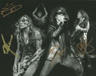 Extreme Band Real Hand Signed Photo 2 Autographed By 4 Gary Nuno Pat Kevin