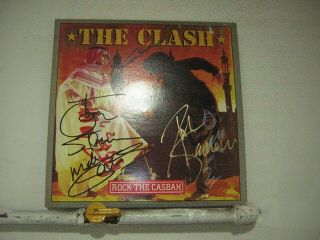 The Clash Signed Lp Rock The Casabaha By 4 Members Of The Group