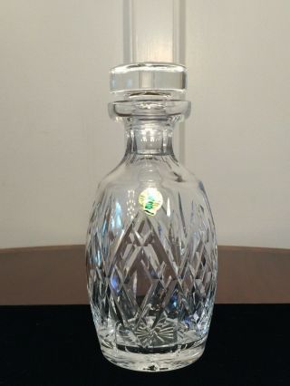 Vintage W/ Label Waterford Crystal Giftware Spirits Wine Liquor Decanter