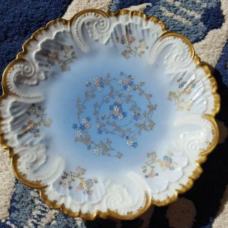 Rare Antique Limoges France Hand - Painted Plate 91/4