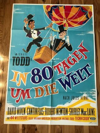 German 1 - Sheet Poster 27x41: Around The World In 80 Days (1956)