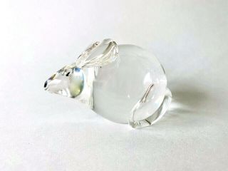 Rare Steuben Crystal Glass Lloyd Atkins Mouse Figurine Paperweight