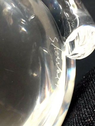 Rare Steuben Crystal Glass Lloyd Atkins Mouse Figurine Paperweight 3