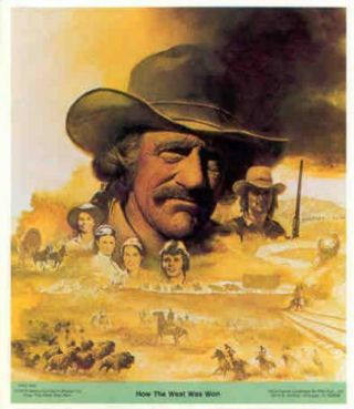 How The West Was Won James Arness 1978 Poster Sticker
