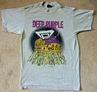 Vintage Deep Purple 1985 World Tour Concert Shirt - Worn - Medium