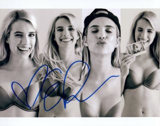 Emma Roberts Signed Autograph 8x10 Photo American Horror Story Actress