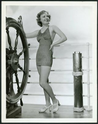 Madge Evans Vintage 1930s Leggy Cheesecake Mgm Photo