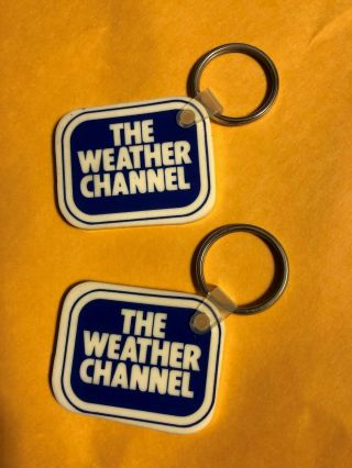The Weather Channel Set Of 2 Logo Key Rings With Wind Chill Chart