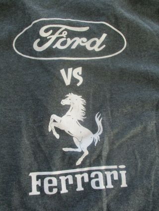 Ford Vs Ferrari Christian Bales Matt Damon Small Crew Polo Shirt Rare