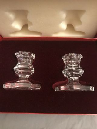 Baccarat Crystal Candle Holders In 3