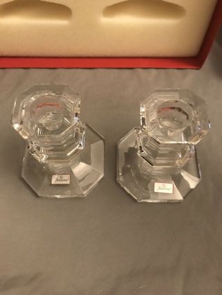 Baccarat Crystal Candle Holders In 4