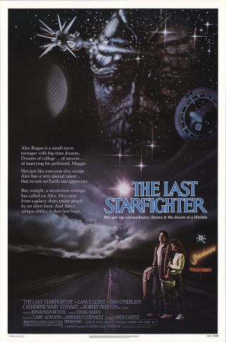 The Last Starfighter 1984 27x41 Orig Movie Poster Fff - 19134 Rolled Very Fine