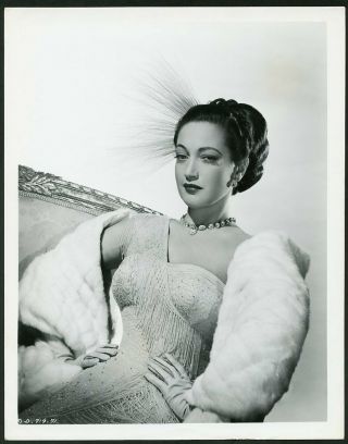 Dorothy Lamour In Portrait Vtg 1948 Columbia Pictures Photo