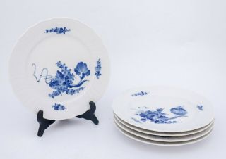 5 Plates 1710 - Blue Flower - Royal Copenhagen - 1:st Quality