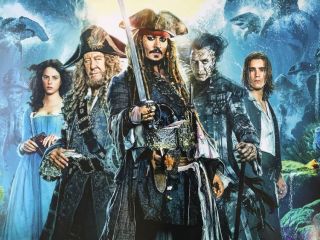PIRATES OF THE CARIBBEAN DEAD MEN TELL NO TALES MOVIE POSTER DS RARE ORIG 27x40 2