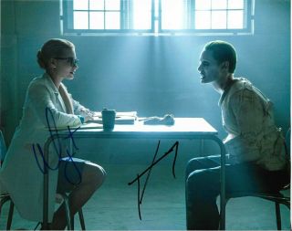 Margot Robbie & Jared Leto Suicide Squad Autographed 8x10 Signed Photo Holo