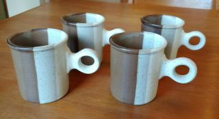 4 - Jim Mcbride Fabrik Stoneware Agate Pass Mugs Cups Seattle