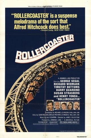 Rollercoaster 1977 27x41 Orig Movie Poster Fff - 45080 Henry Fonda