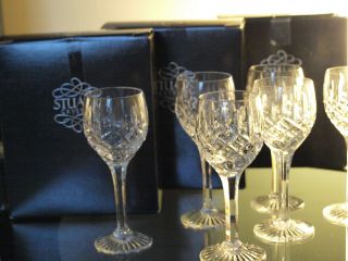 Stuart Crystal Shaftesbury Liqueur Glass Set Of 6 Boxed