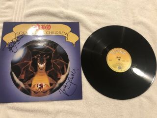 Dio Album Rock N Roll Children Signed Ronnie James Dio Vivian Campbell Rare Look