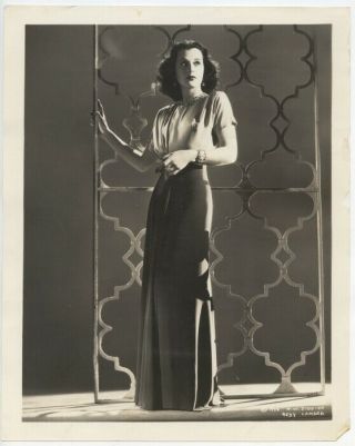 Hedy Lamarr 1938 Vintage Hollywood Glamour Portrait Striking Figure