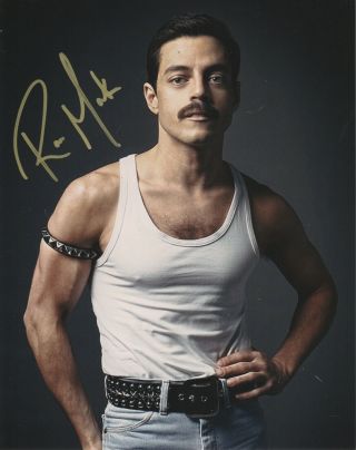 Rami Malek Bohemian Rhapsody Signed Autographed 8x10 Photo R158