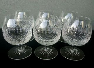 Galway - Claddagh - Fine Cut Crystal Brandy Snifter Glasses Goblets - Set Of 6