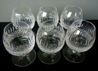 GALWAY - CLADDAGH - FINE CUT CRYSTAL BRANDY SNIFTER GLASSES GOBLETS - SET OF 6 3