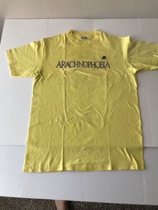 Vintage Arachnophobia 1990 Promo Horror Movie T Shirt Yellow,  L Large
