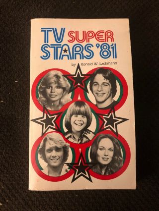 Tv Superstars 81ronald Lackman Softcover Book Weekly Reader Collectible