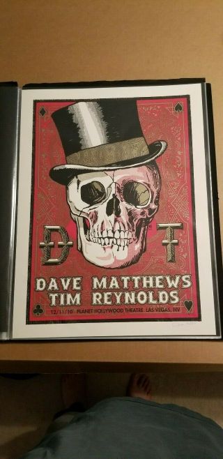 Dave Matthews & Tim Reynolds Poster N2 2010 Las Vegas Nv Signed