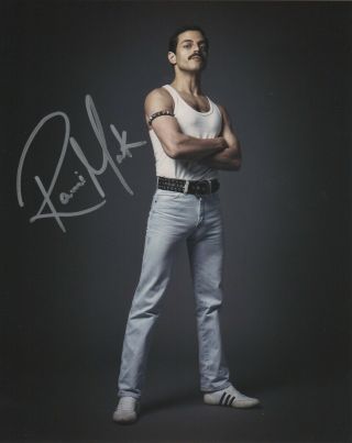 Rami Malek Bohemian Rhapsody Signed Autographed 8x10 Photo R145