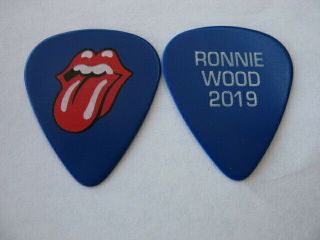 Rolling Stones 2019 No Filter Tour Ronnie Wood Stage Guitar Pick