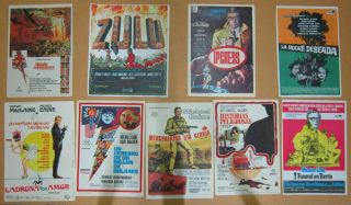 Zr91d Michael Caine Set Of 9 Mini Poster Herald Spain
