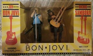Jon Bon Jovi And Richie Sambora Action Figure Set Collector 