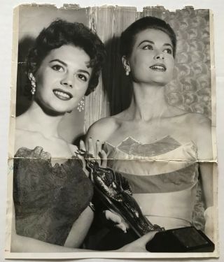 Rare Vintage 1955 Oversized Natalie Wood/grace Kelly/james Dean Press Photo