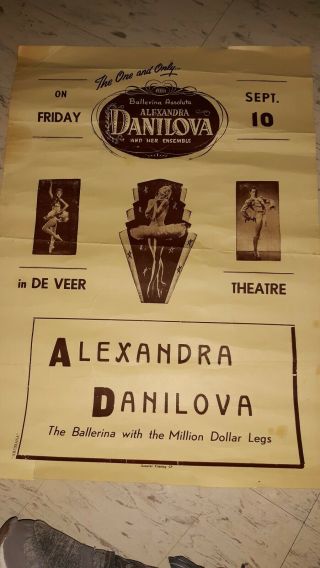 Alexandra Danilova Poster (very Old)