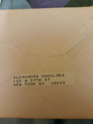 Alexandra Danilova 3 Personal Letters