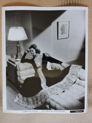 Loretta Young Orig Fashion Studio Portrait Photo 1937 Wife,  Doctor And Nurse